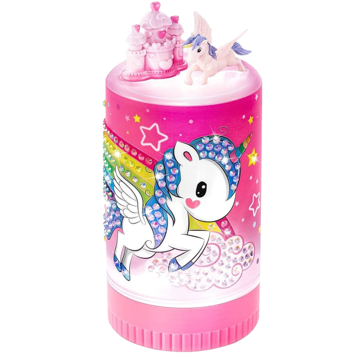 Creative Kit Unicorn In A Jar Diamonds Night Lamp Remote Control Diy