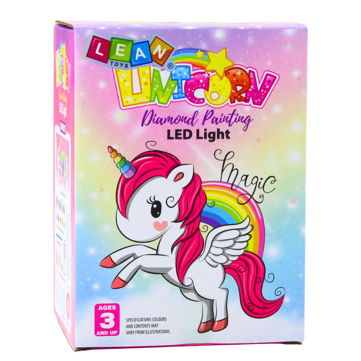 Creative Kit Unicorn In A Jar Diamonds Night Lamp Remote Control Diy