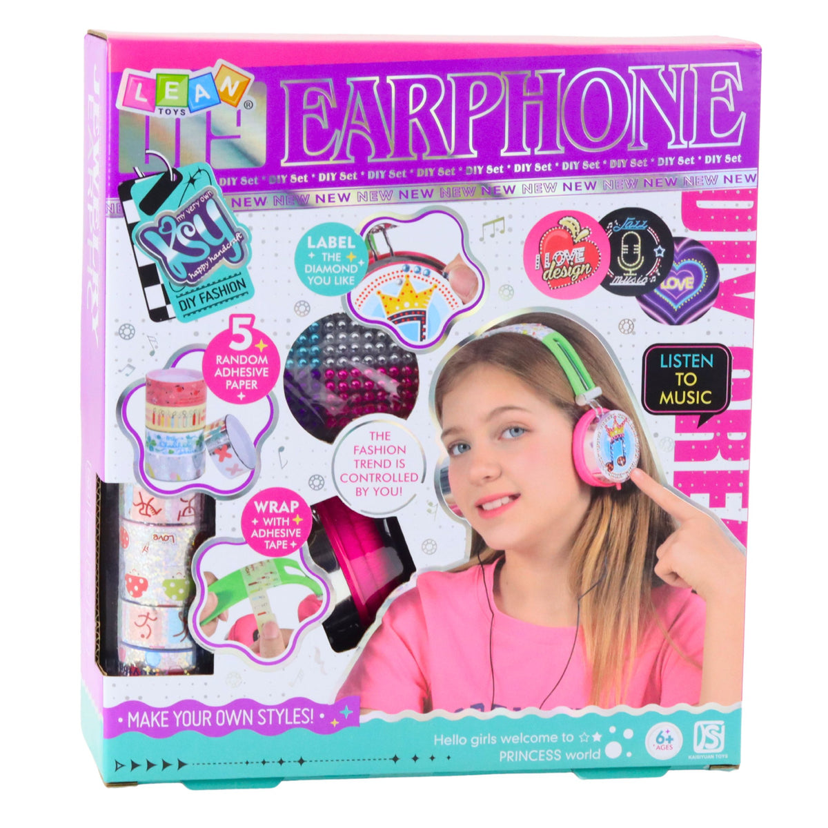 Diy Wired Earphones Creative Kit For Decorating