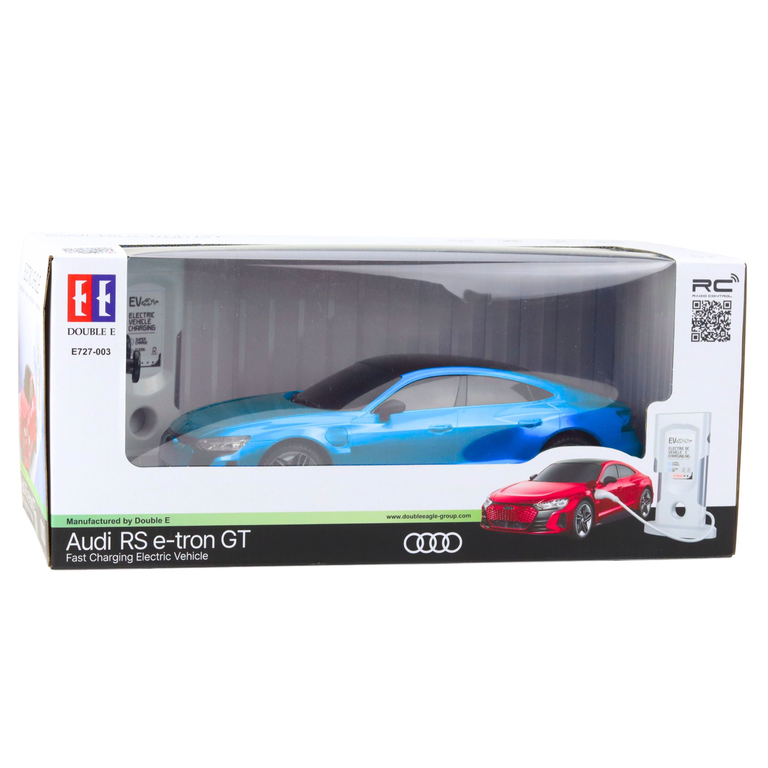 Audi Rs E-tron Gt Remote Controlled Rc Car Blue 1:14