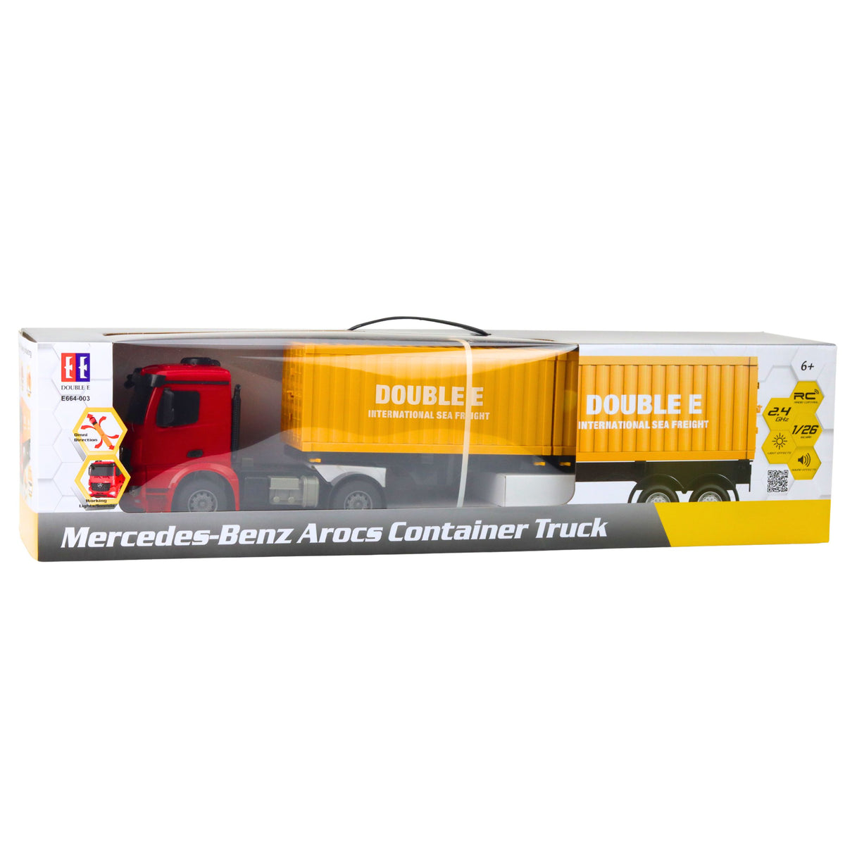 Mercedes-benz Arocs Remote Controlled Rc Container Truck 1:26