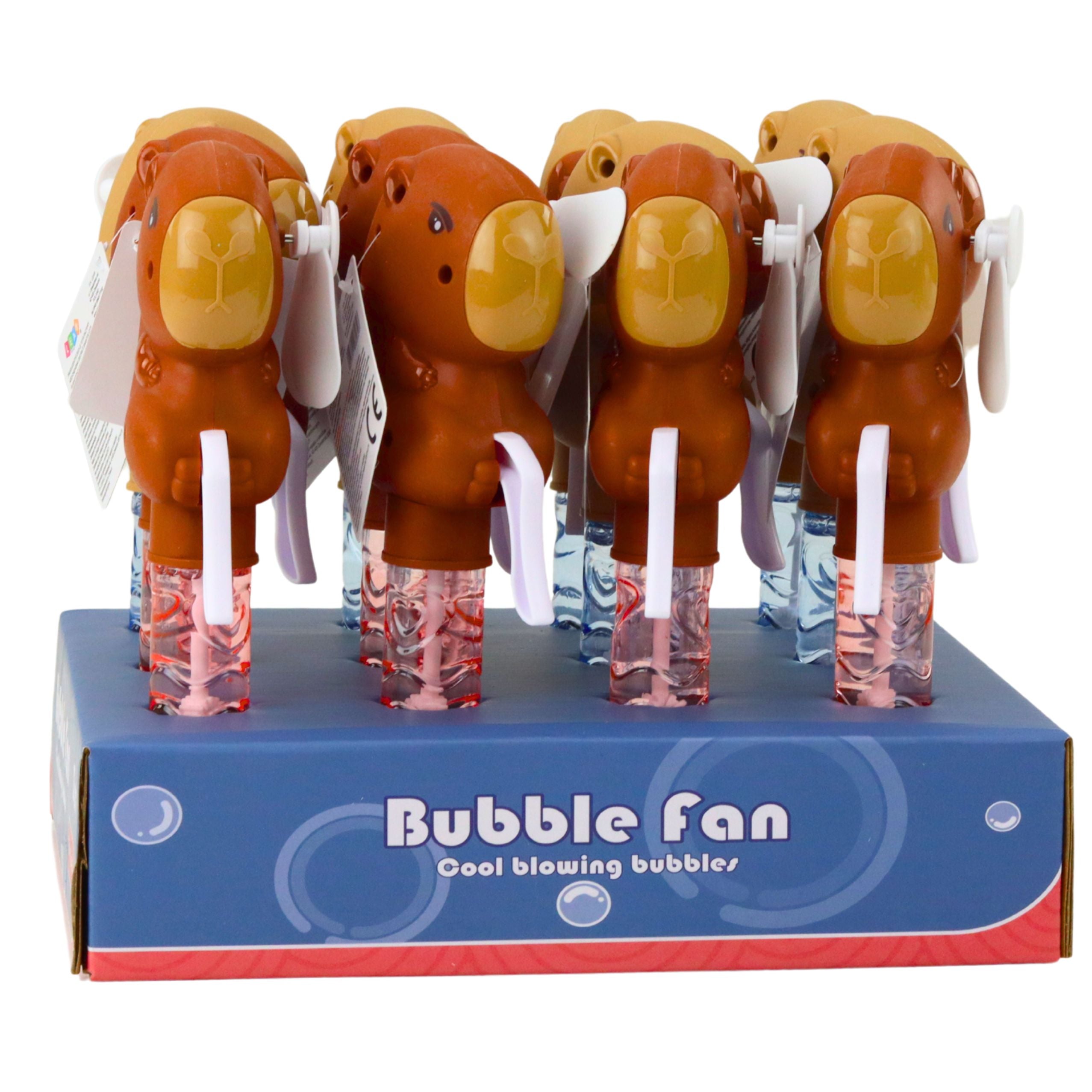 Capybara Soap Bubbles Pinwheel 2 In 1 Wand 3 Eyes For Bubbles 19cm Mix