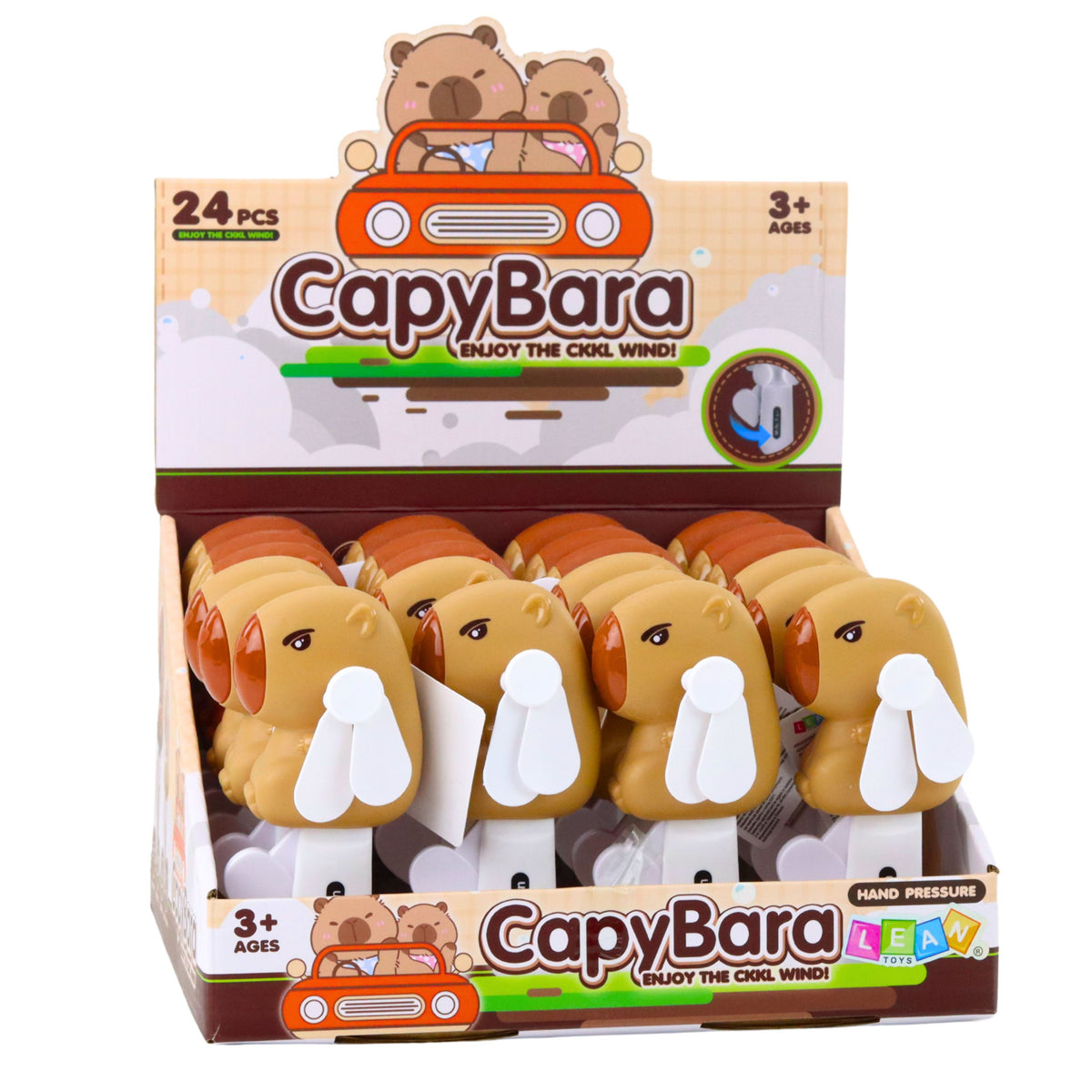 Kapybara ruční ventilátor pro děti 14,5 cm Mix