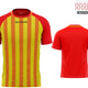 Спортна тениска Givova Rugby Red-yellow