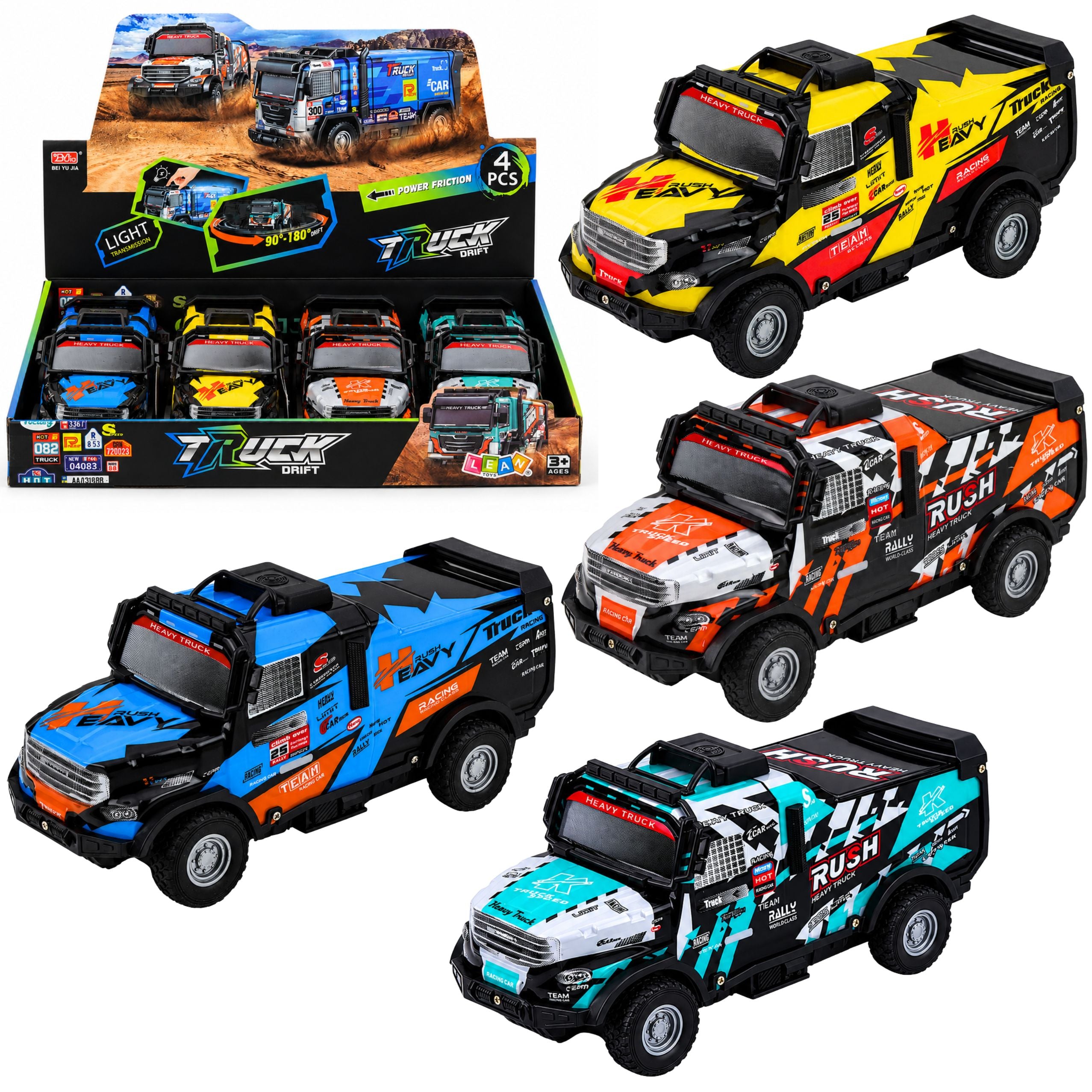 Off-road Vehicle With Friction Drive Illuminated Body Sounds