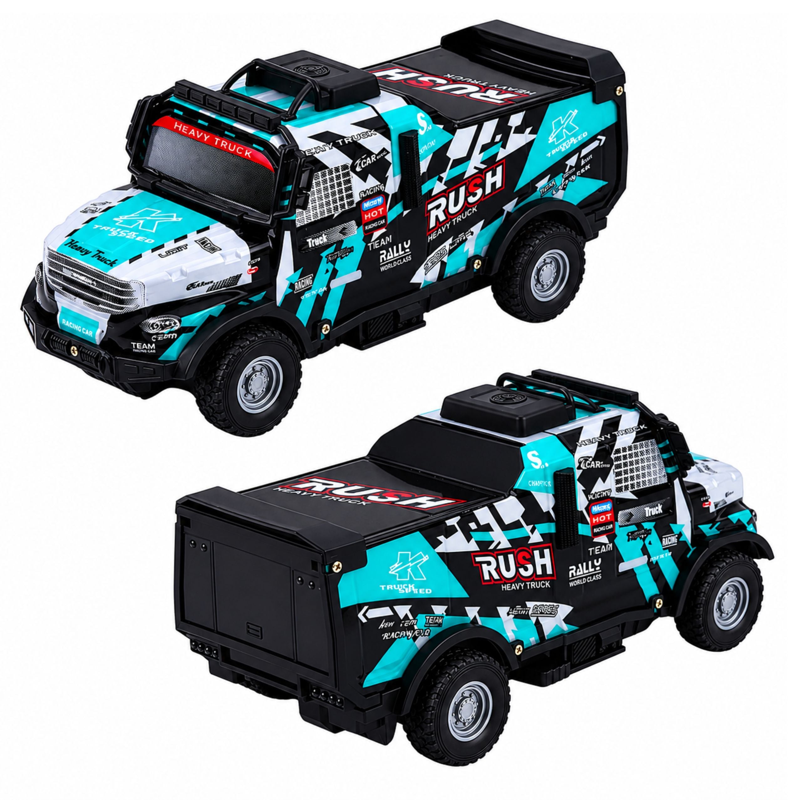 Off-road Vehicle With Friction Drive Illuminated Body Sounds