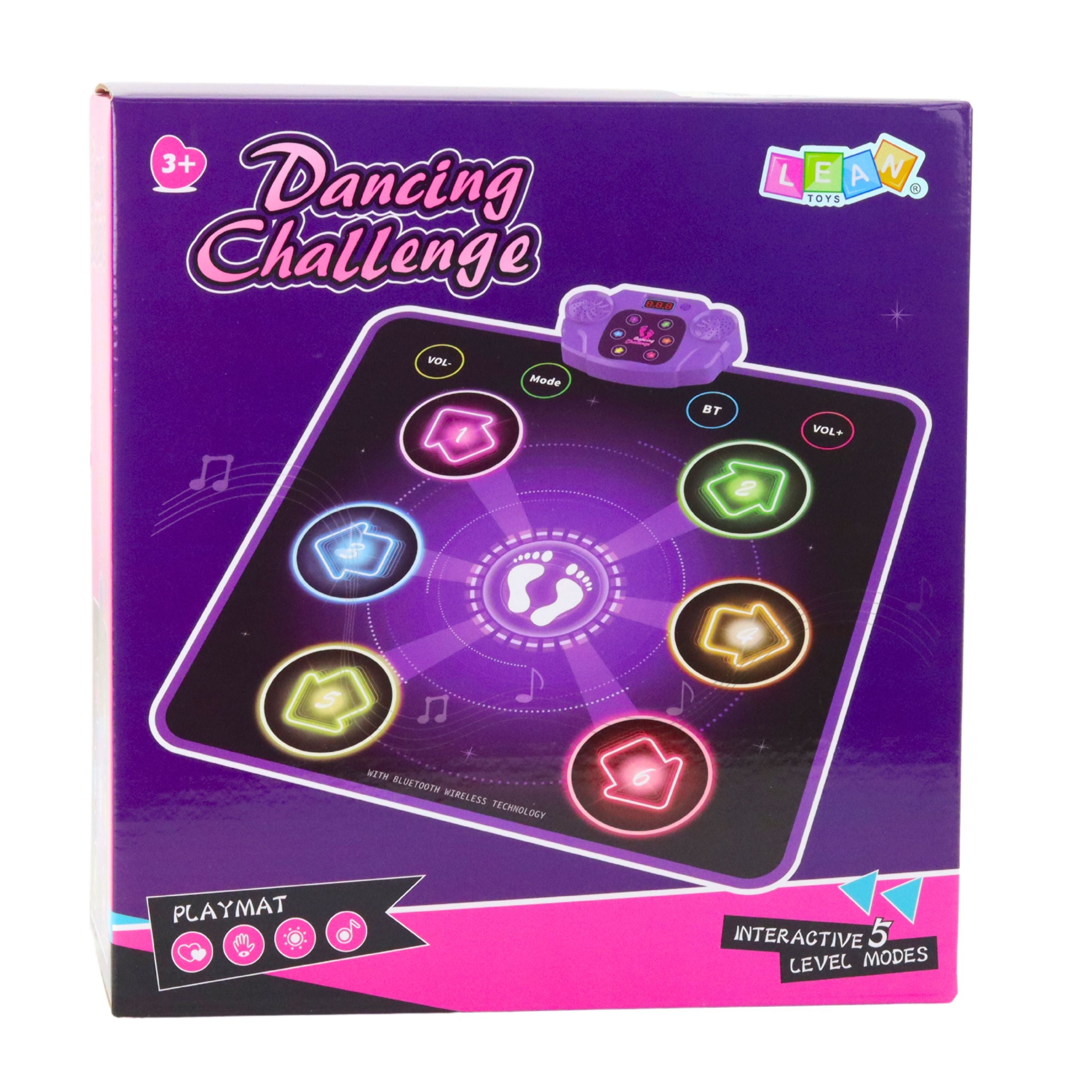 Interactive Dance Mat For Kids Bluetooth 5 Modes 3 Languages