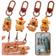 Set Of Mini Capybara Keychains Figurines Key Decorations 4 Pcs.
