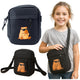 Bolsa de Ombro Capivara Alça Ajustável Preta 19,5 X 14 Cm