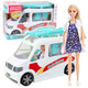 Mobile Hospital Ambulance With Stretcher 2in1 Doll Doctor Accessories