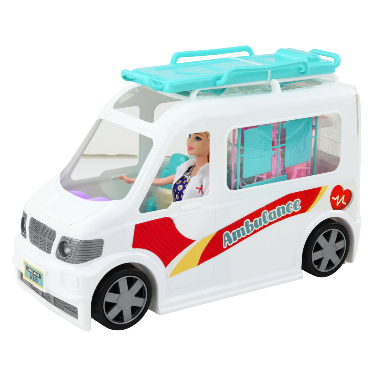 Mobile Hospital Ambulance With Stretcher 2in1 Doll Doctor Accessories