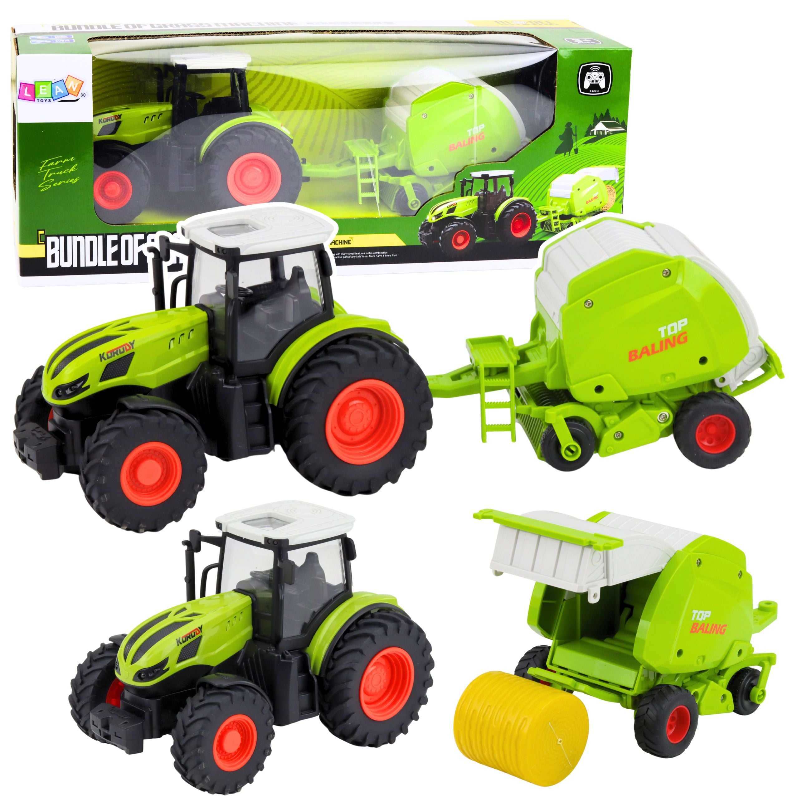 Rc Remote Controlled Agricultural Farm Tractor With Baler 1:24