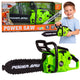 Toy Chainsaw For Kids Lights And Sounds Green