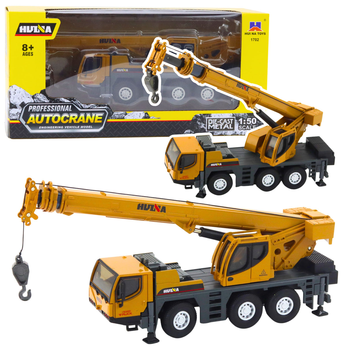 Peças de metal móveis para veículos de construção de guindaste Autokrane Huina 1:50