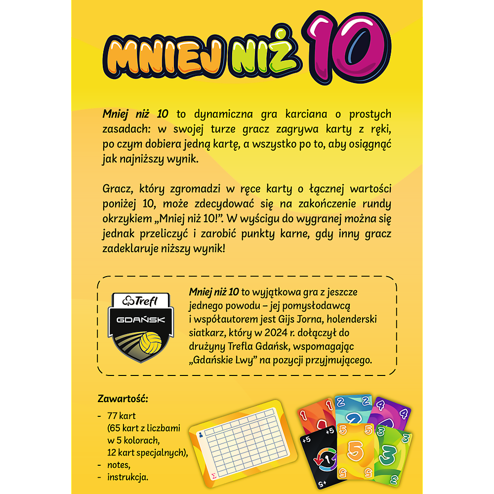 Card Game – Less Than 10 – Trefl 02880