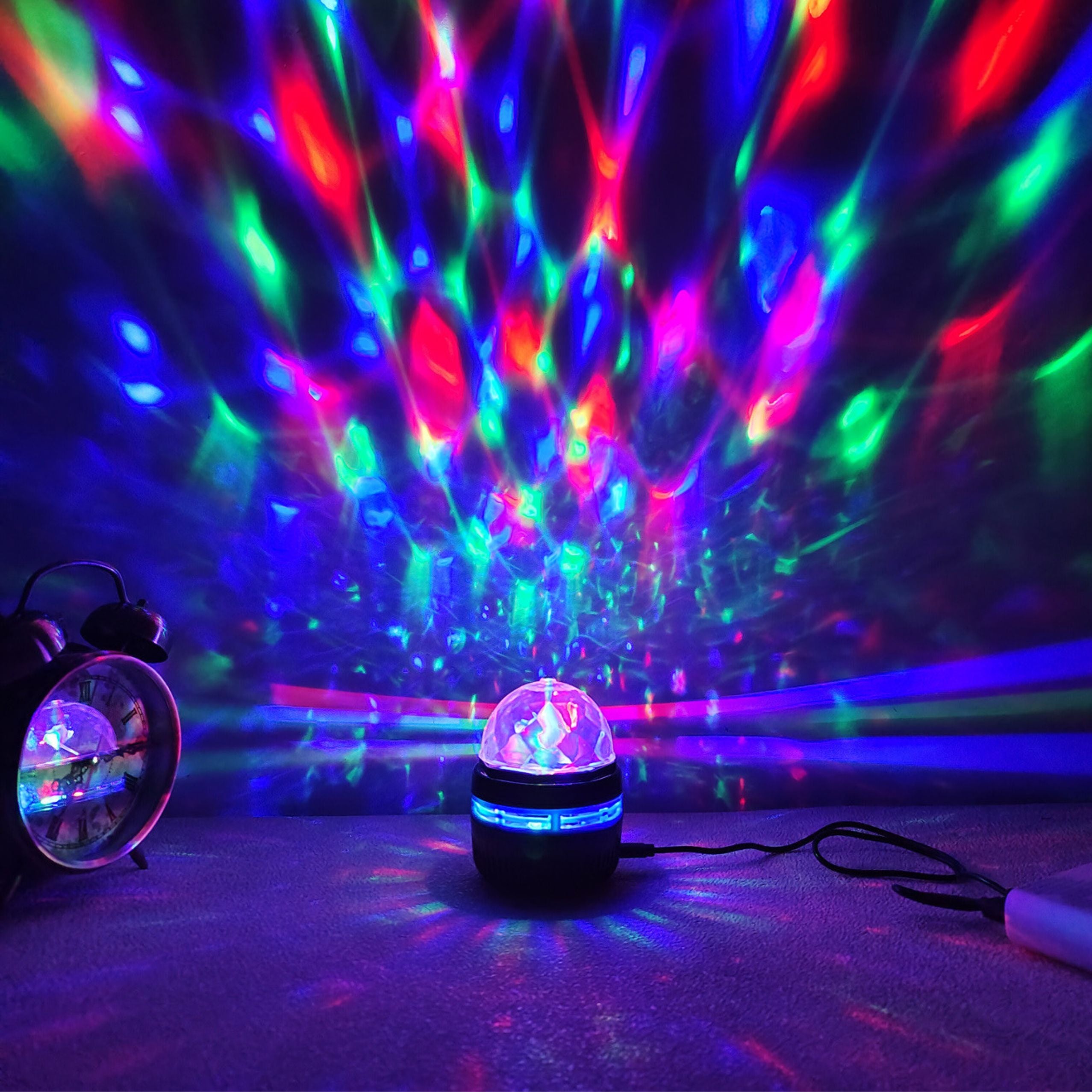 Projector Ball Night Lamp Colorful Led Lights 360° Remote Control