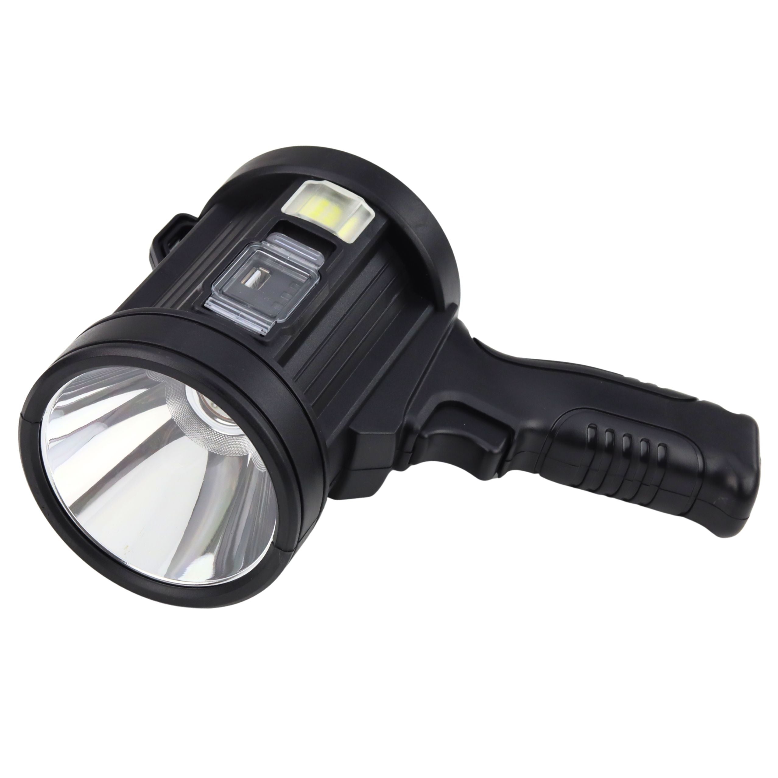 Led Solar Searchlight Flashlight 6 Modes Powerbank Interchangeable Filters
