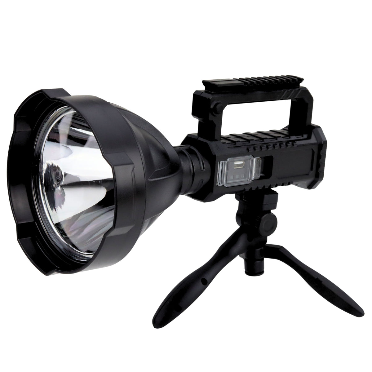 Large Flashlight Spotlight With Tripod Led Searchlight W5120 Powerbank 31 Cm