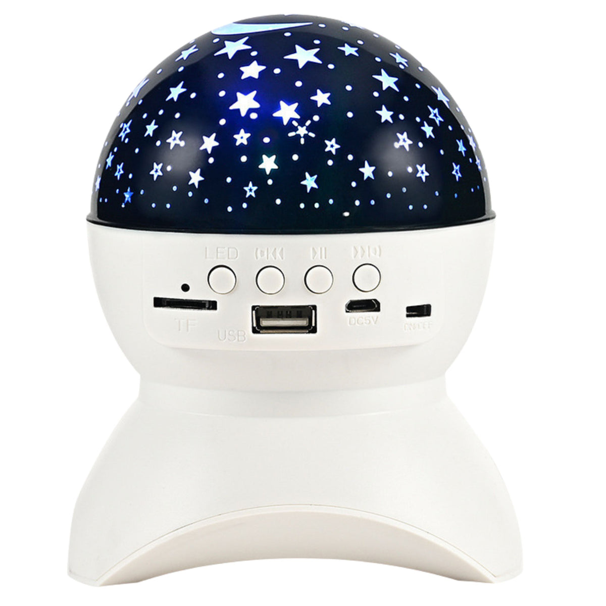 Night Light Star Projector 3-in-1 Bluetooth Led Speaker White