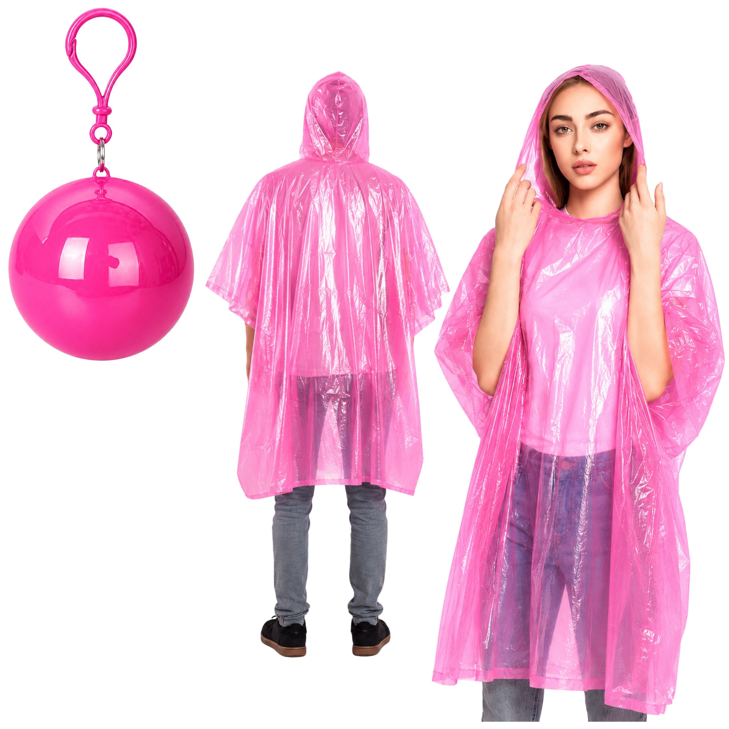 Raincoat Universal Coat In A Ball Keychain Mix Color
