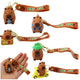 Keychain Capybara Figurine Pendant Carabiner Ring Mix