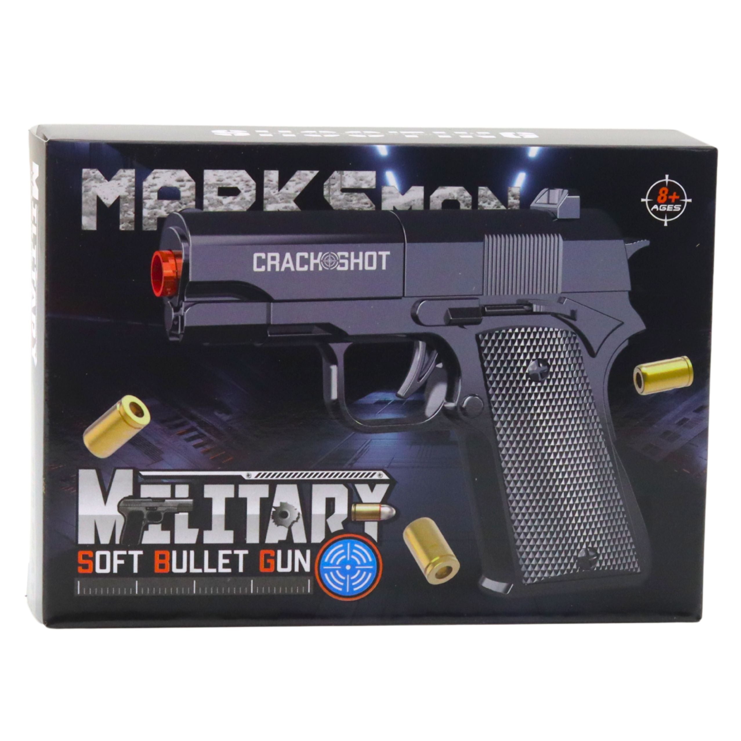 Mini Pistol Weapon For Bullets And Shells Black 13.5 Cm