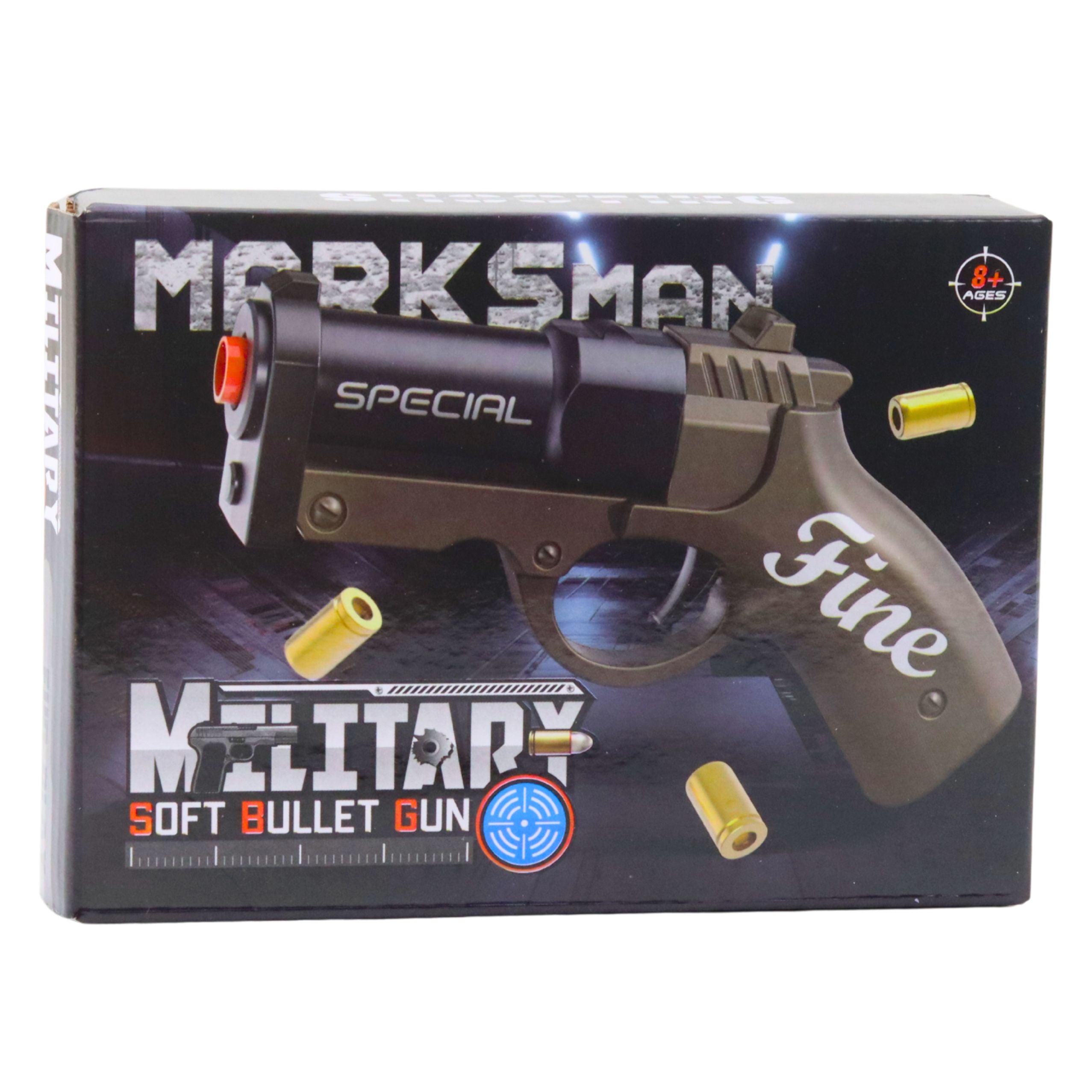 Mini Pistol Weapon For Bullets And Shells Black And Brown 13.5 Cm