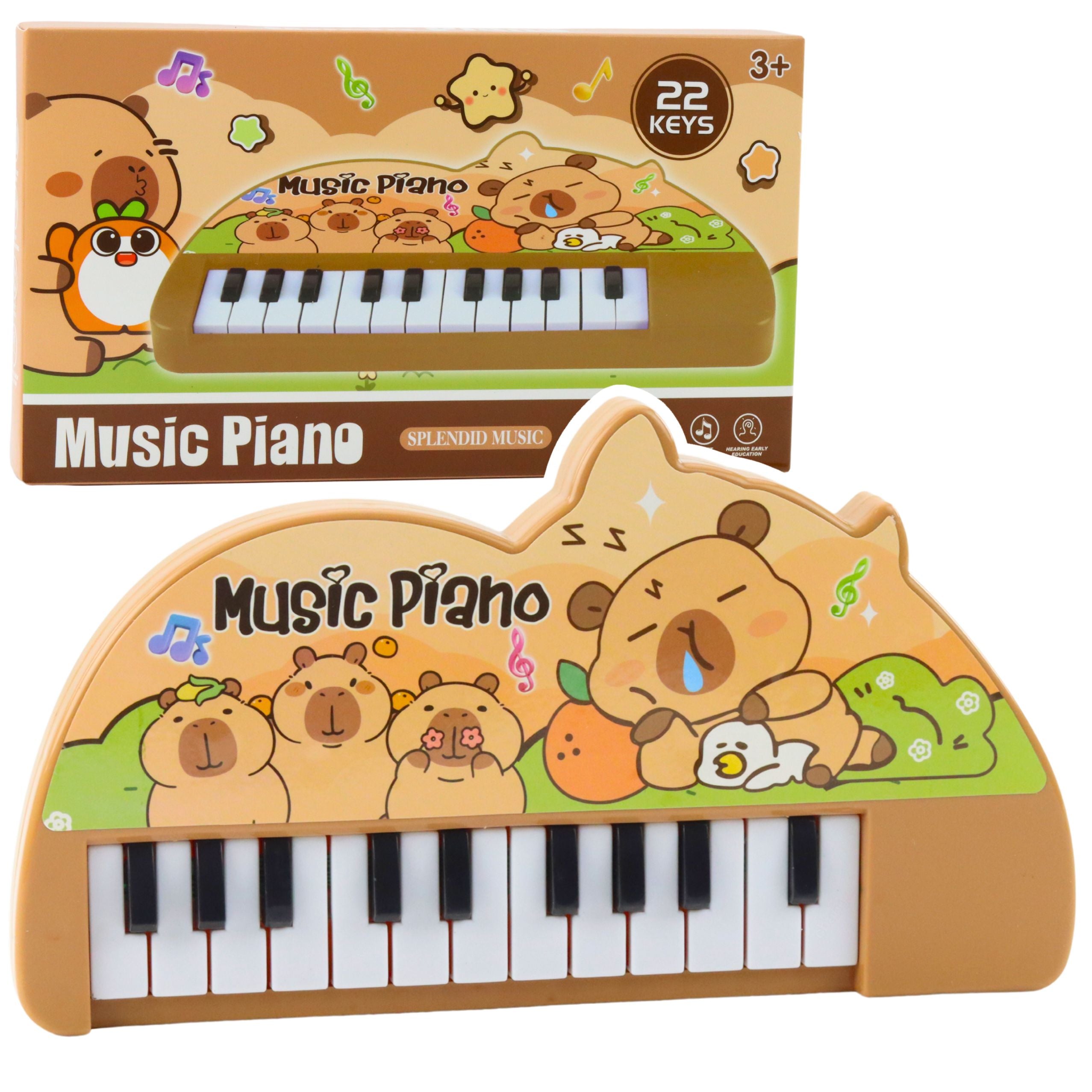 Musical Piano For Children Kapybara Mini Keyboard 22 Keys