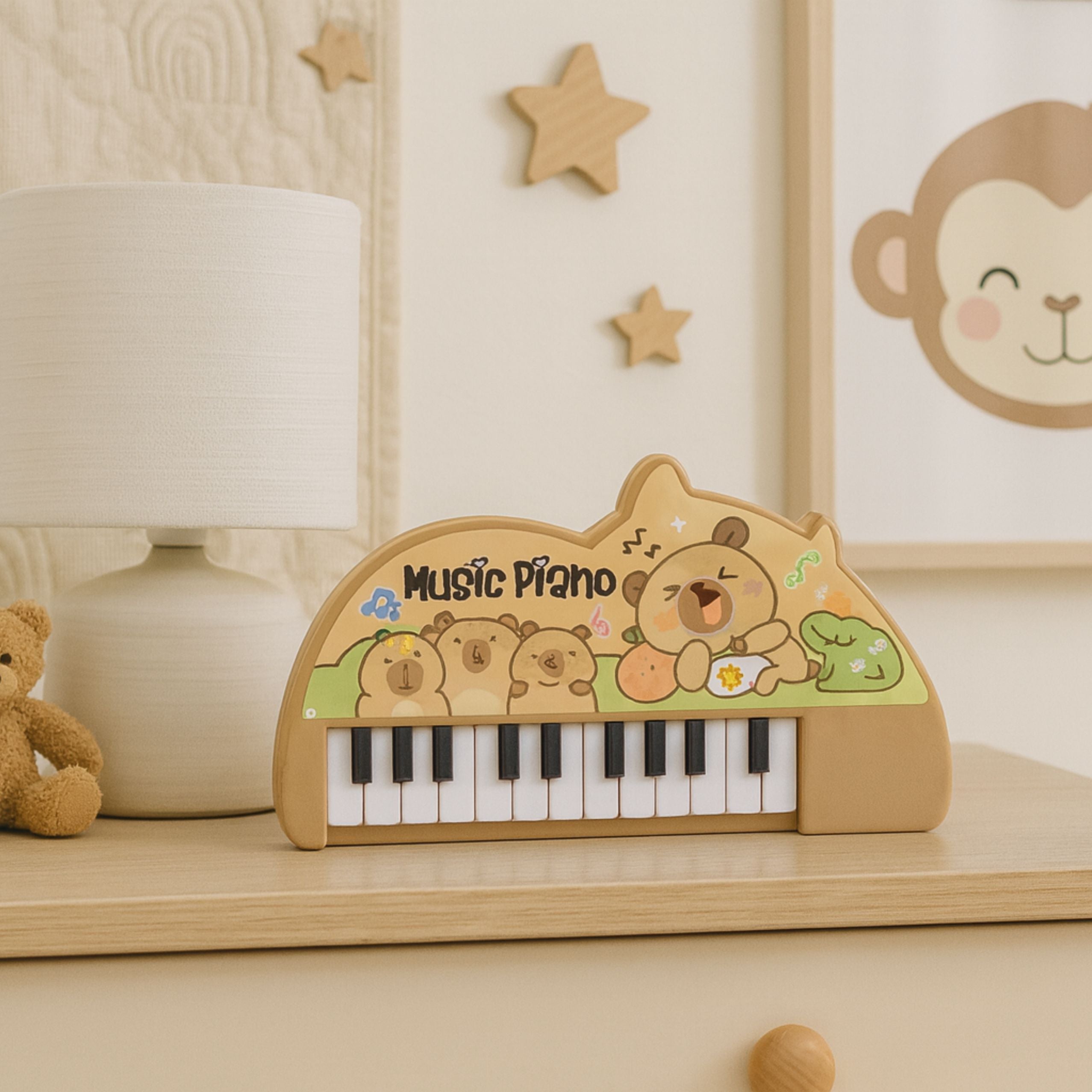 Musical Piano For Children Kapybara Mini Keyboard 22 Keys