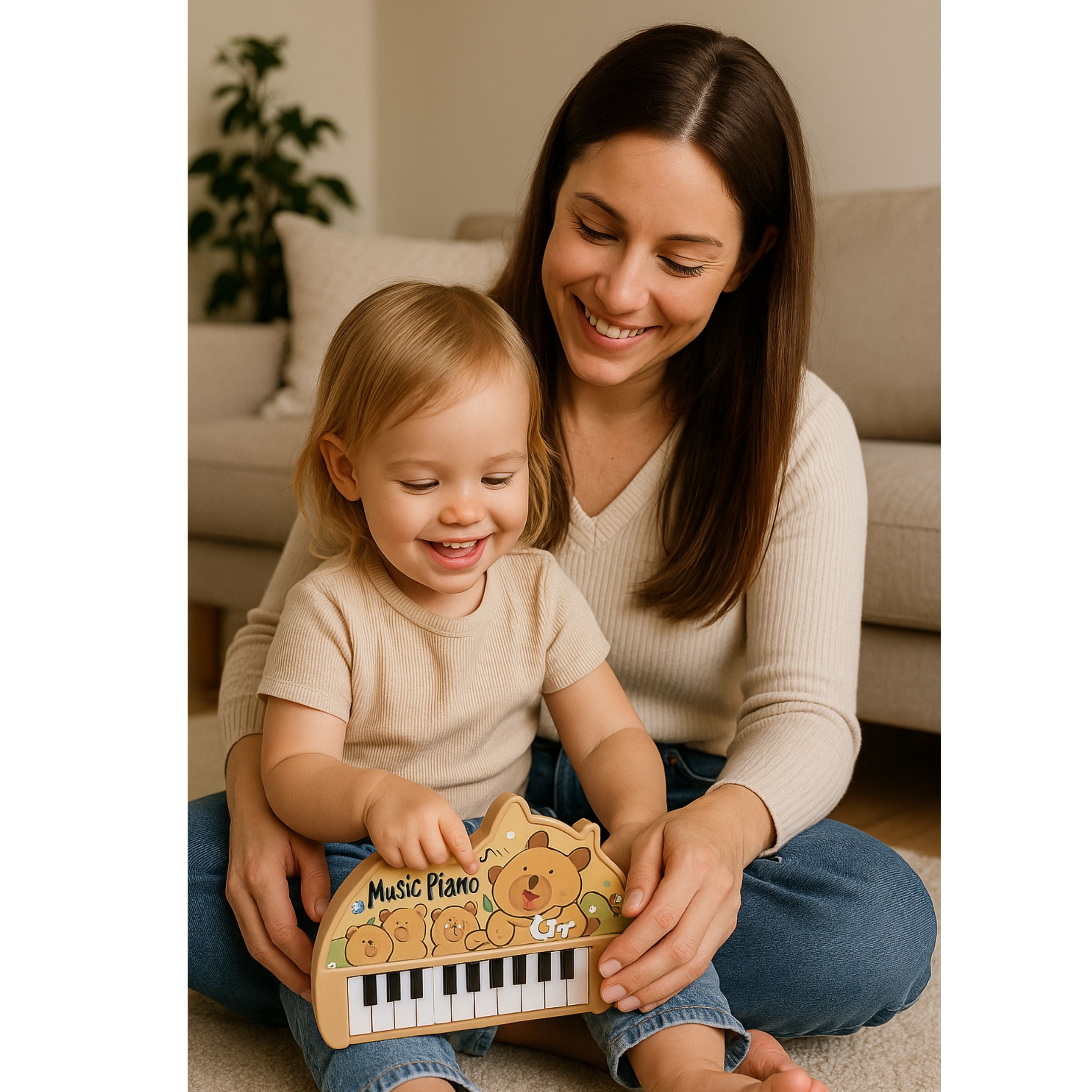Musical Piano For Children Kapybara Mini Keyboard 22 Keys