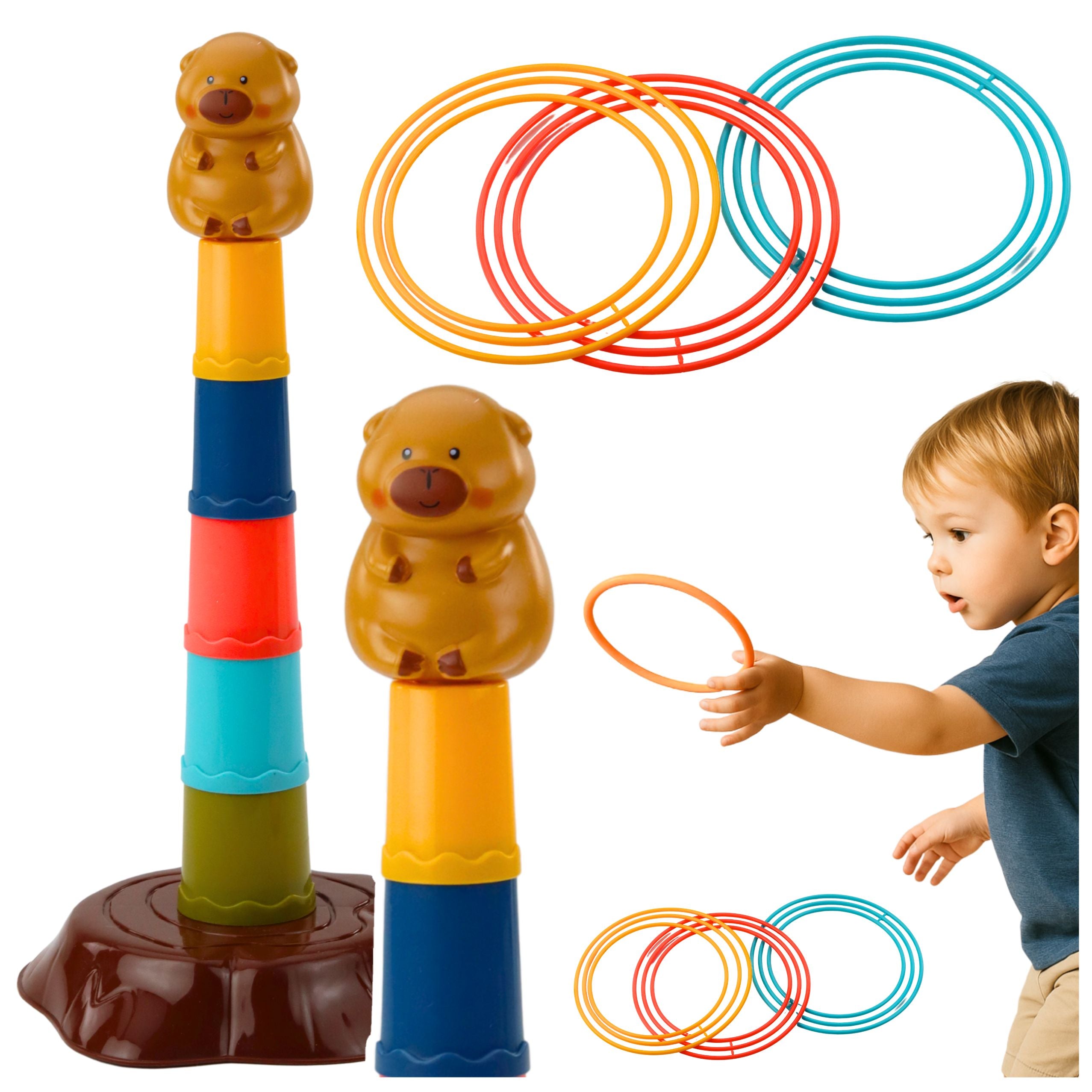 Skill Game Throwing Hoops At The Target 5 Levels Capybara