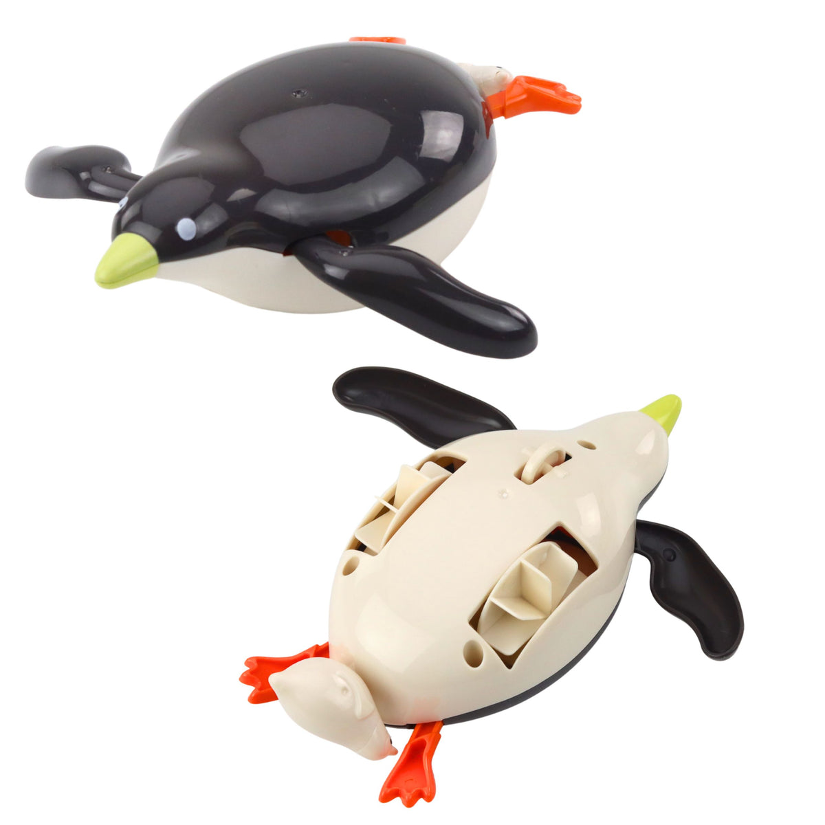 Floating Penguin Wind-up Bath Water Toy Gray 14.5 Cm