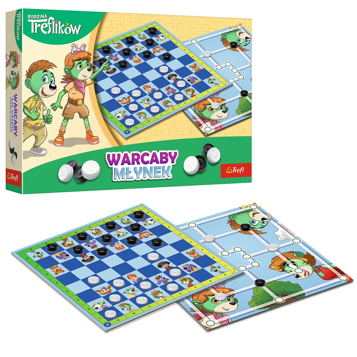 Spiel - Dame und Mühle Trefl Familie Trefl 02658