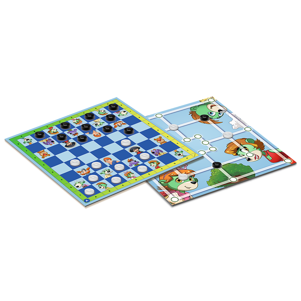 Game - Checkers And Mill Trefl Family Trefl 02658