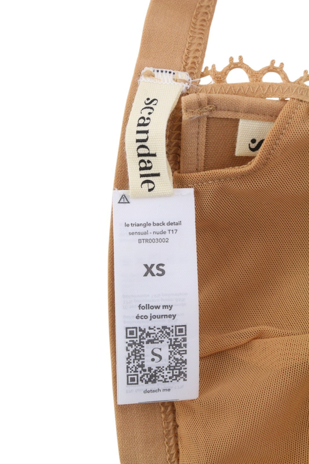 Scandale Le Triangle Back Detail Sensual-nude T17 Damen Bralaces +3 Pads