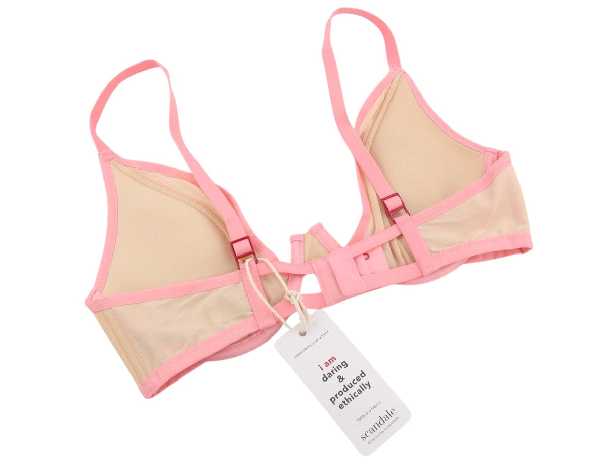 Scandale Le Plunge Side Spacer Strak-nude A14 Dames Brabeige Mesh Details