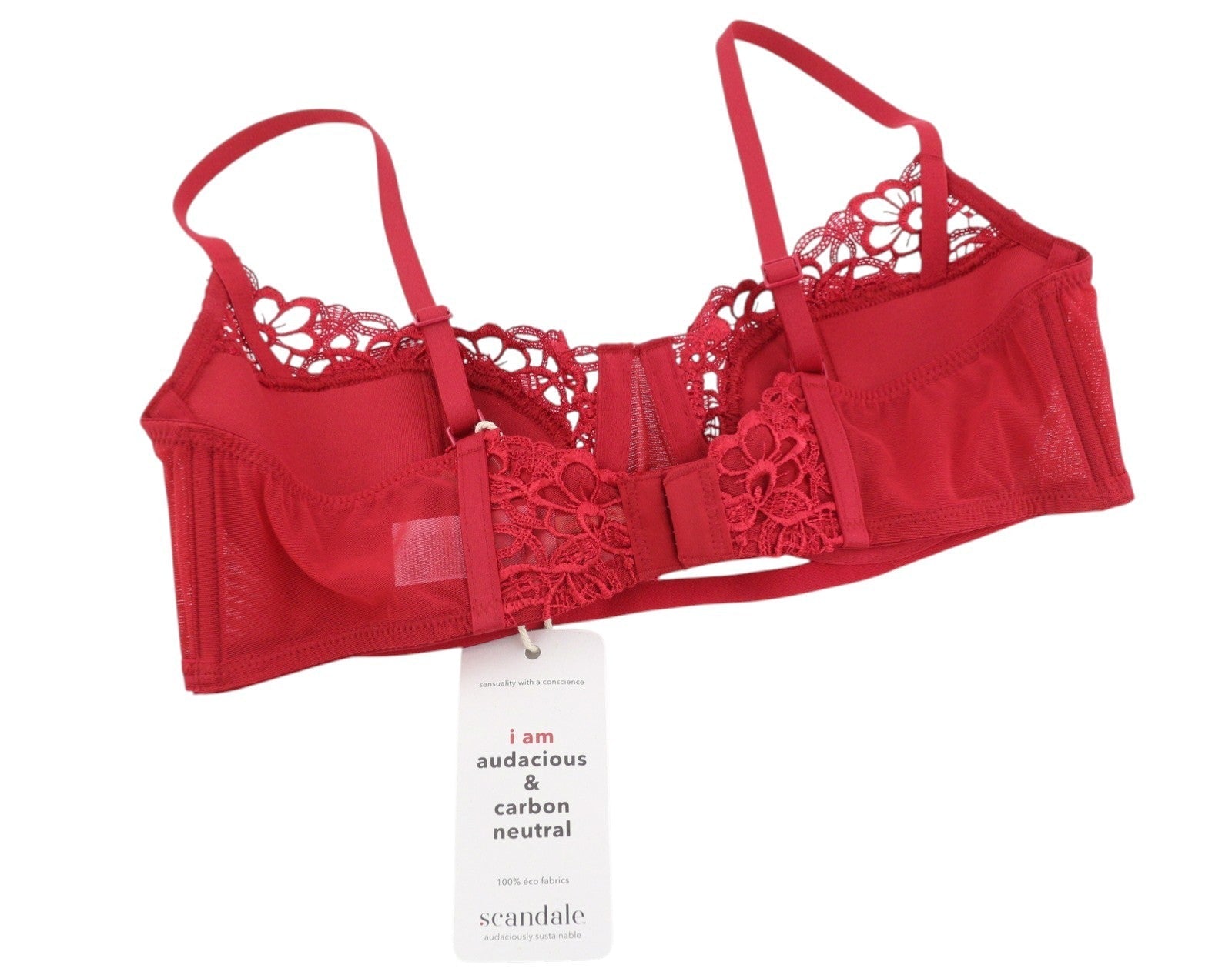 Scandale Le Balconet 1/2 Spacer Sublime-vermelho feminino rendas guipure brared