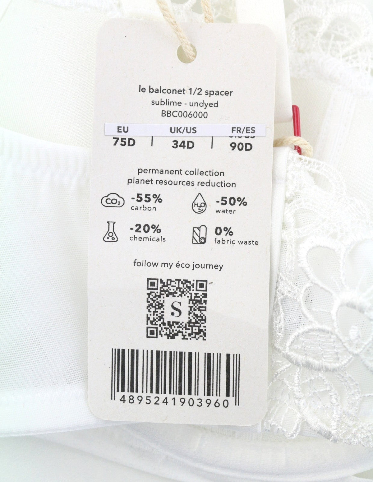 Scandale Le Balconet 1/2 Spacer Sublime-undyed Women Brawwhite Guipure Laces