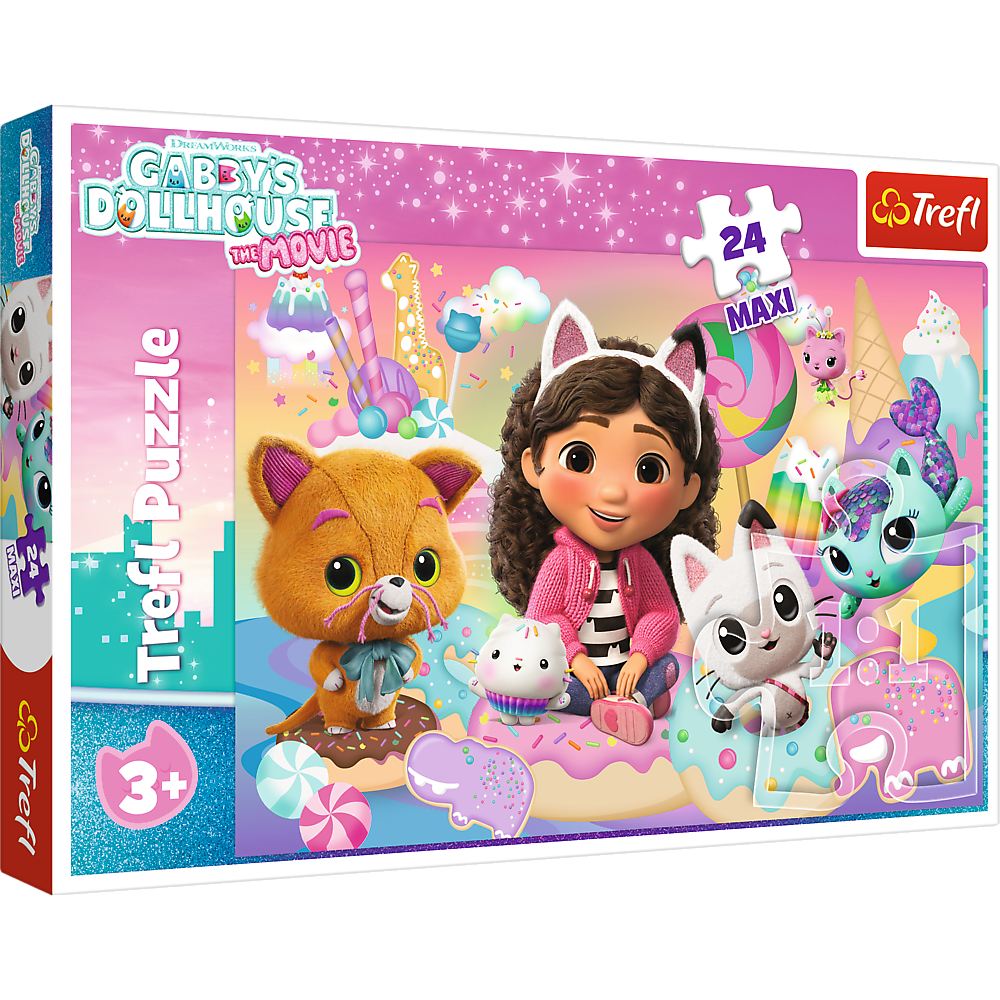 Puzzle – 24 Maxi – Gabby's Cat World – Trefl 14381