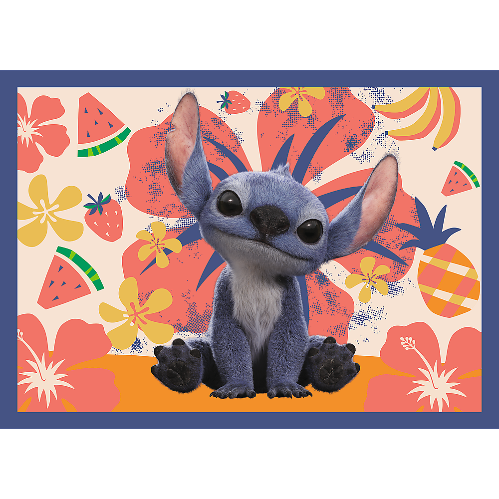 4-in-1 Puzzle – Hawaiian Vacation – Disney Stitch Trefl 34666
