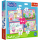4-in-1 Puzzle (12 15 20 24) – Peppa Loves Adventures – Trefl 34672
