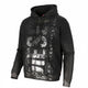 Diesel S-boxt-hood-q6 Herren Kapuzenpulloverschwarz Metallic Shiny Relaxed Fit RRP395