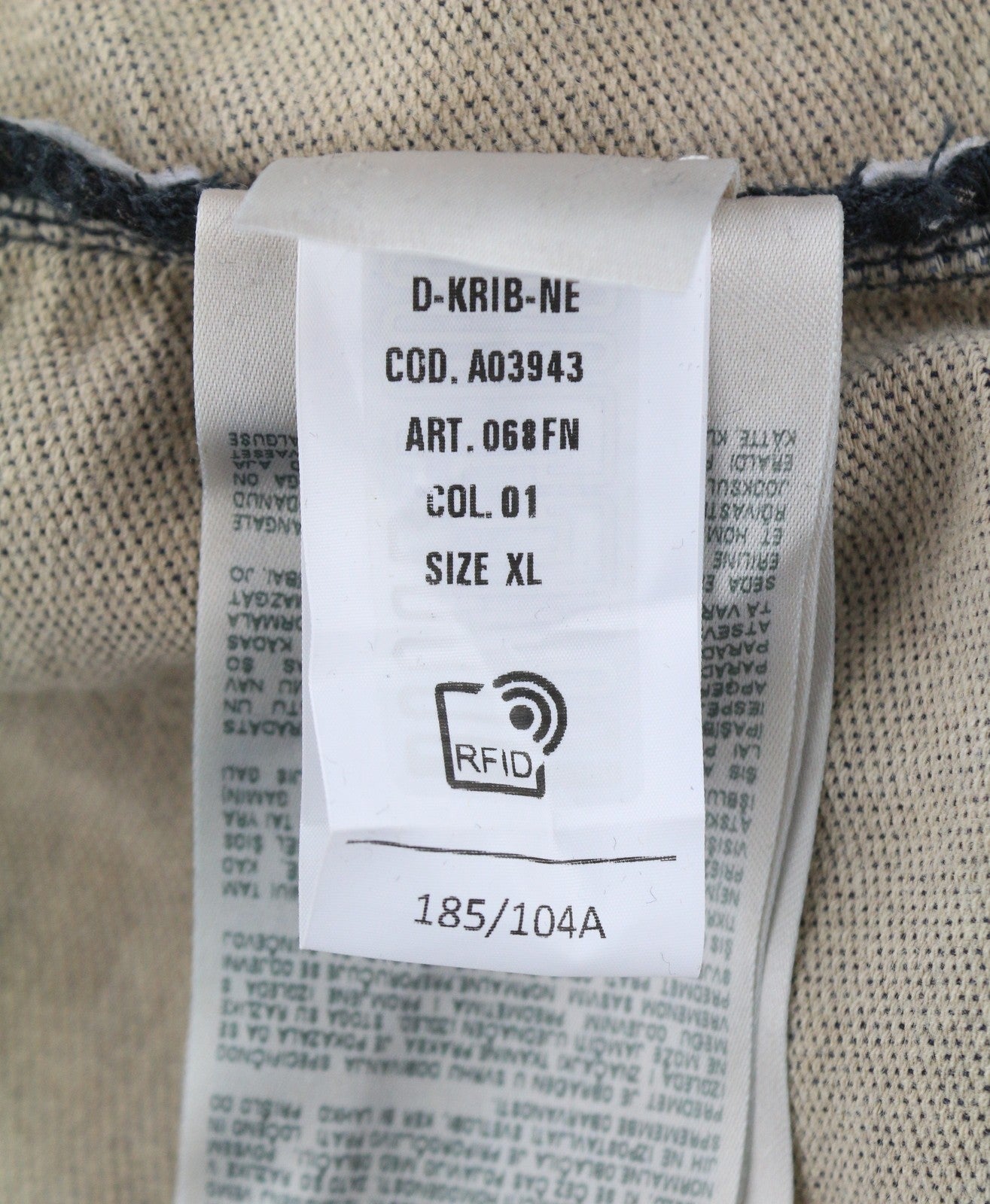 Diesel D-krib-ne Men Sweatshirtblue Faded Aged Look Distressed Rrp350