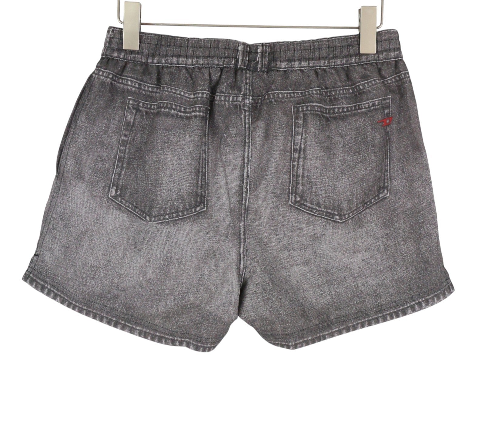 Diesel Bmbx-ken-37 Boxerky Pánské Plavky Grey Denim Effect Mesh Vnitřní Rrp125