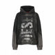 Diesel S-boxt-hood-q6 Herren Kapuzenpulloverschwarz Metallic Shiny Relaxed Fit RRP395