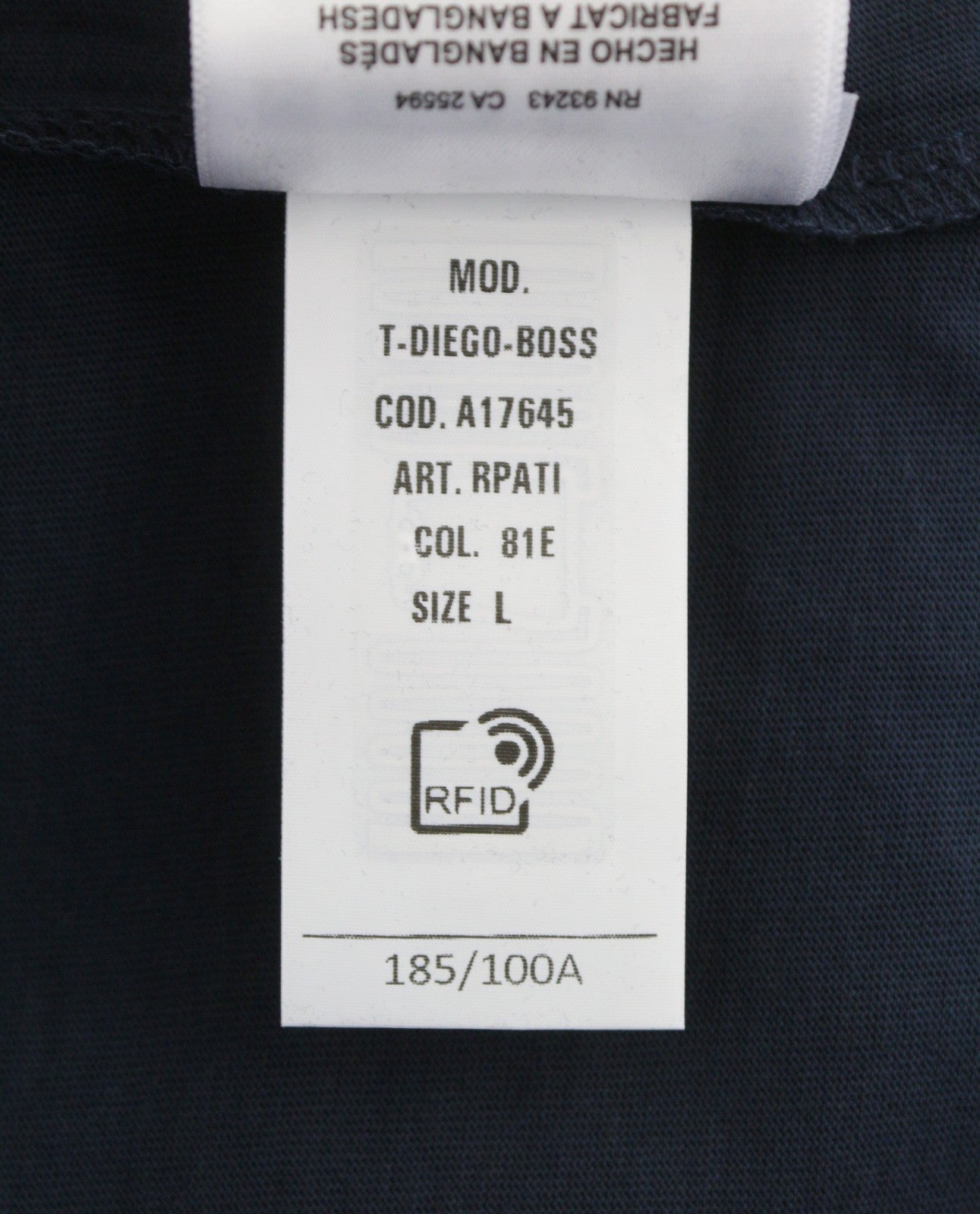 Pánské tričko Diesel T-diego-boss modré Tricot Crew Krk s krátkým rukávem