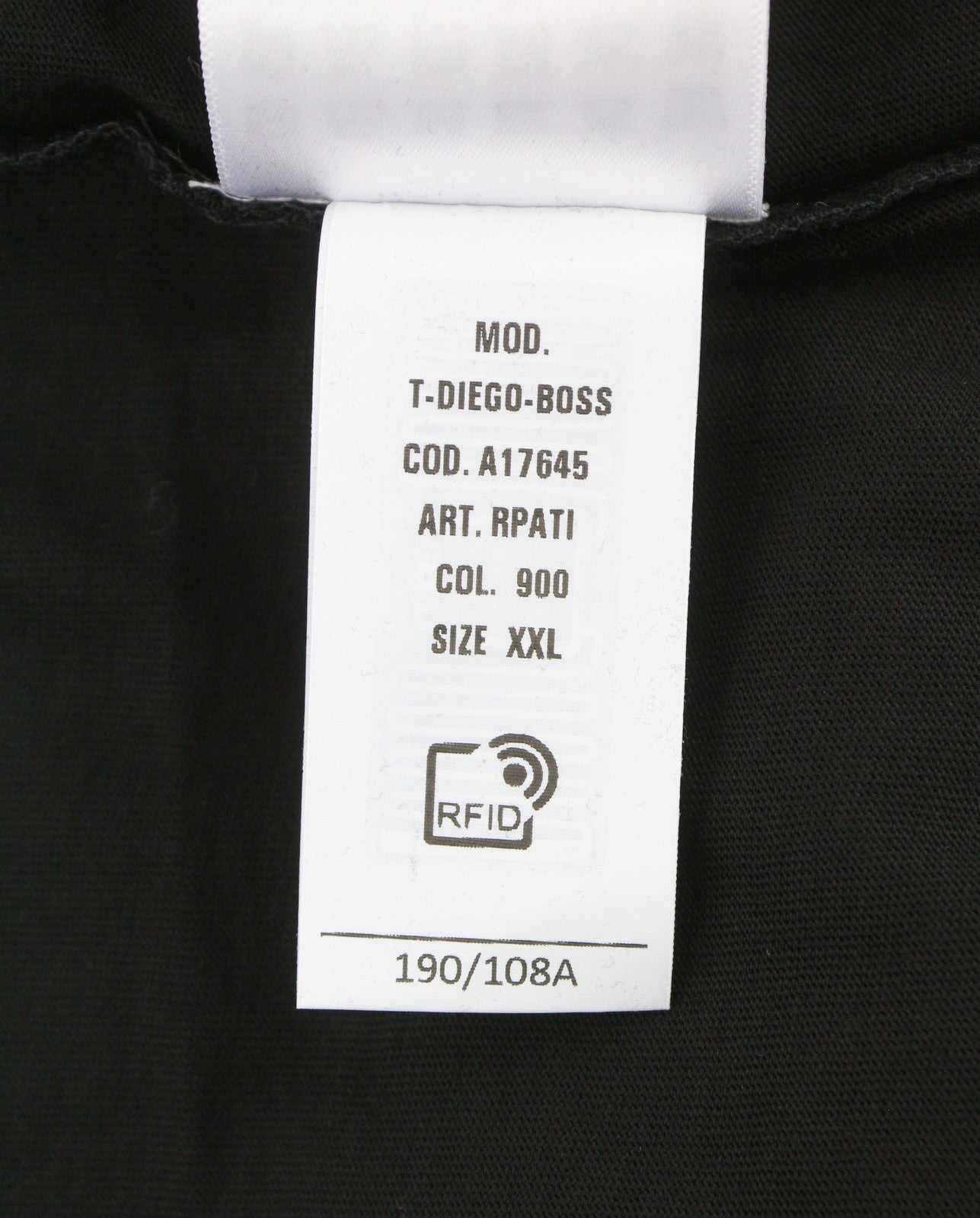 Diesel T-diego-boss pánske tričko 2xl Black Tricot Crew Neck Krátky rukáv