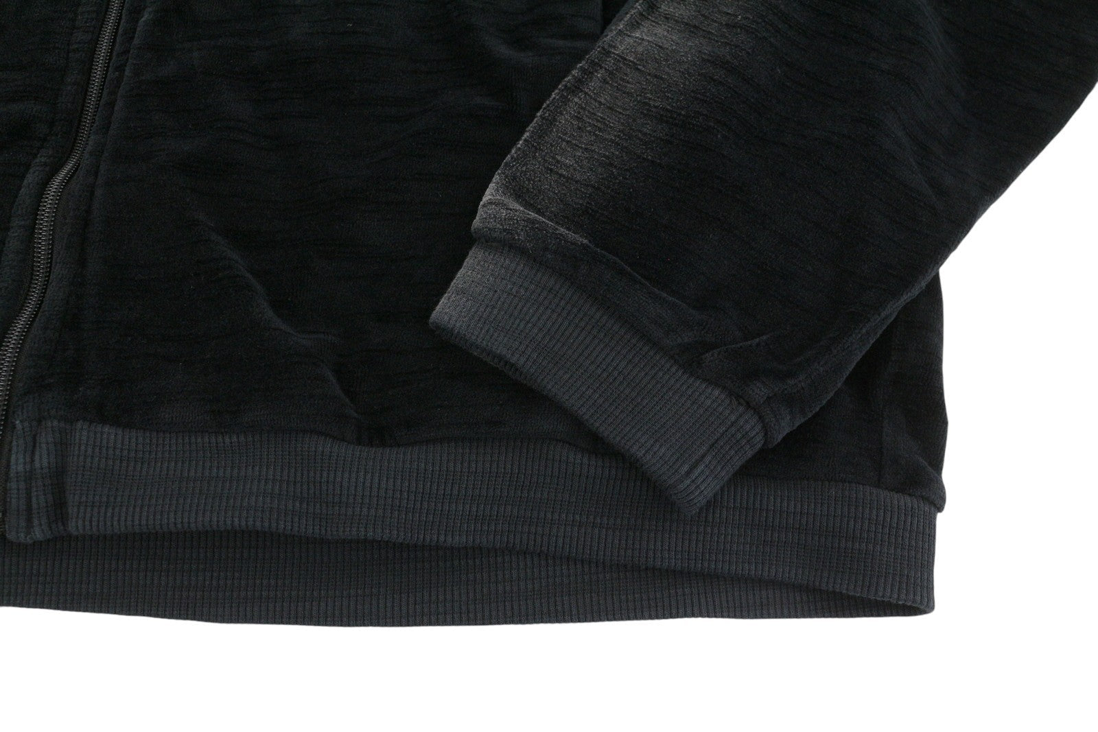 Diesel S-olock-band Sweatshirt til mænd sort Faded Velvet Look High Neck Rrp295