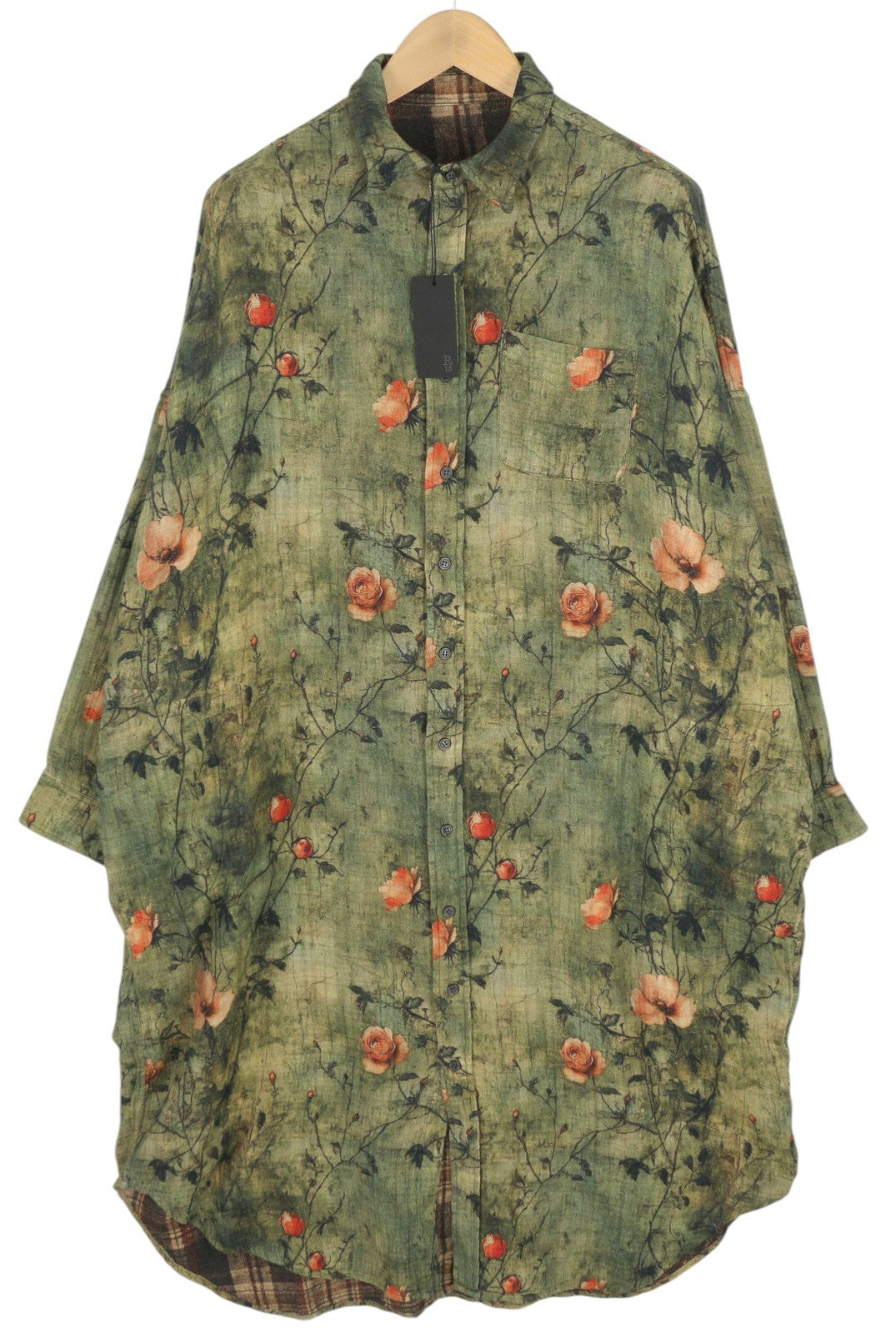 R13 Reversible Jumbo Shirtdress Women Dresspattern Oversized Pf25 Rrp899