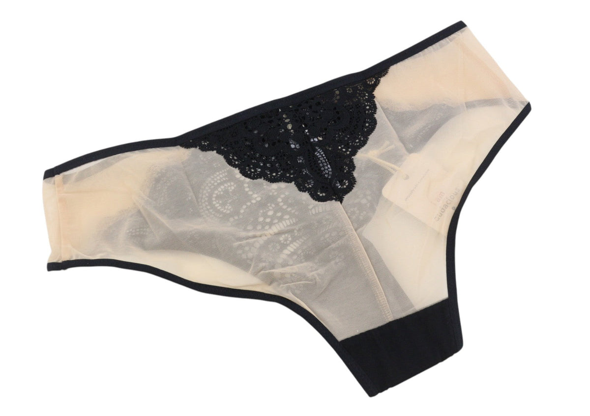 Scandale Le Shorty Sublime-nude A14 Дамски бикини Sheer Tulle Laces 3-pack